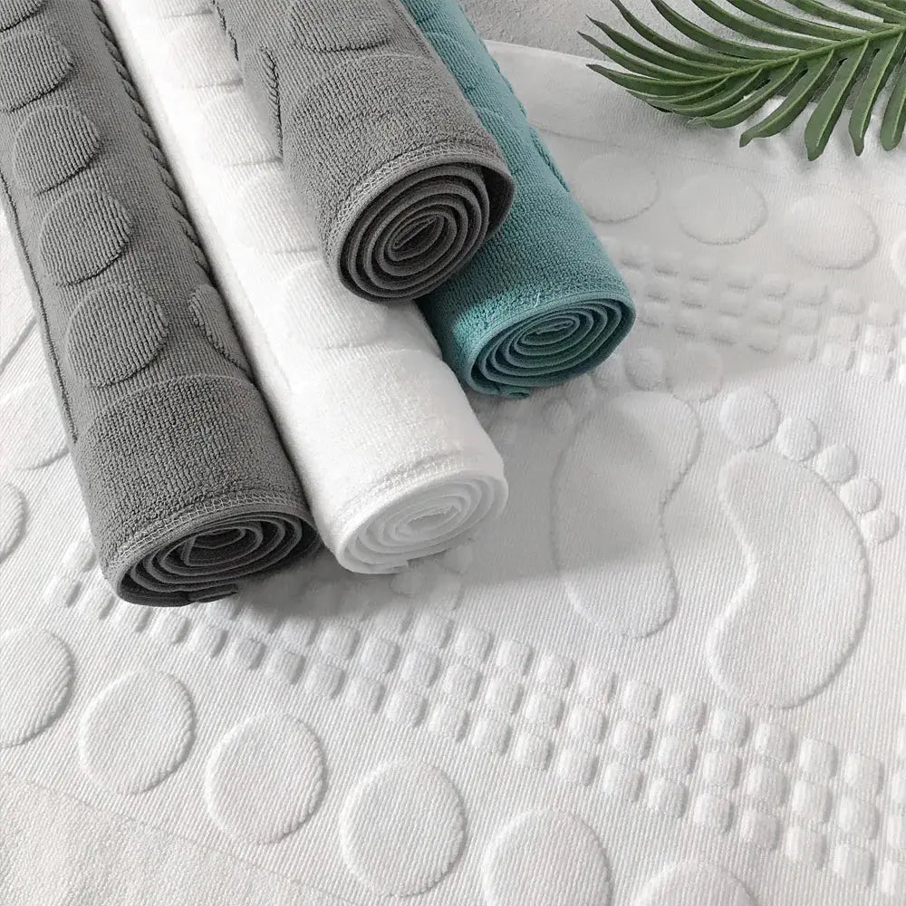 Tapis de serviette de sol blanc pour hôtel