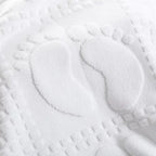 Tapis de serviette de sol blanc pour hôtel