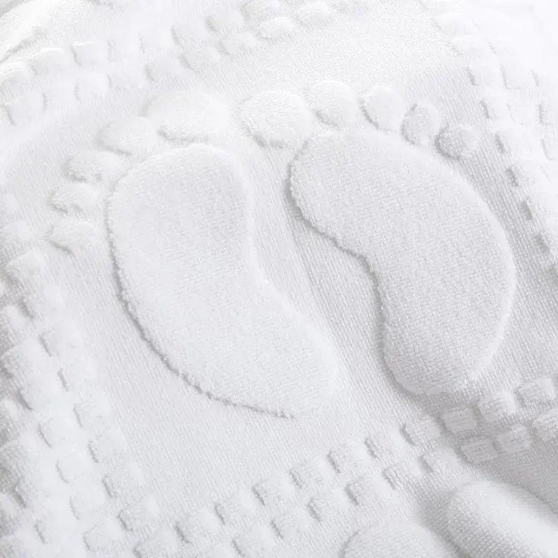Tapis de serviette de sol blanc pour hôtel
