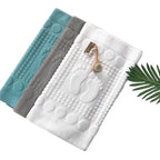 Tapis de serviette de sol blanc pour hôtel