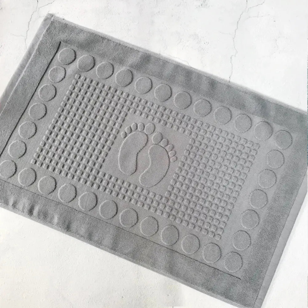Tapis de serviette de sol blanc pour hôtel