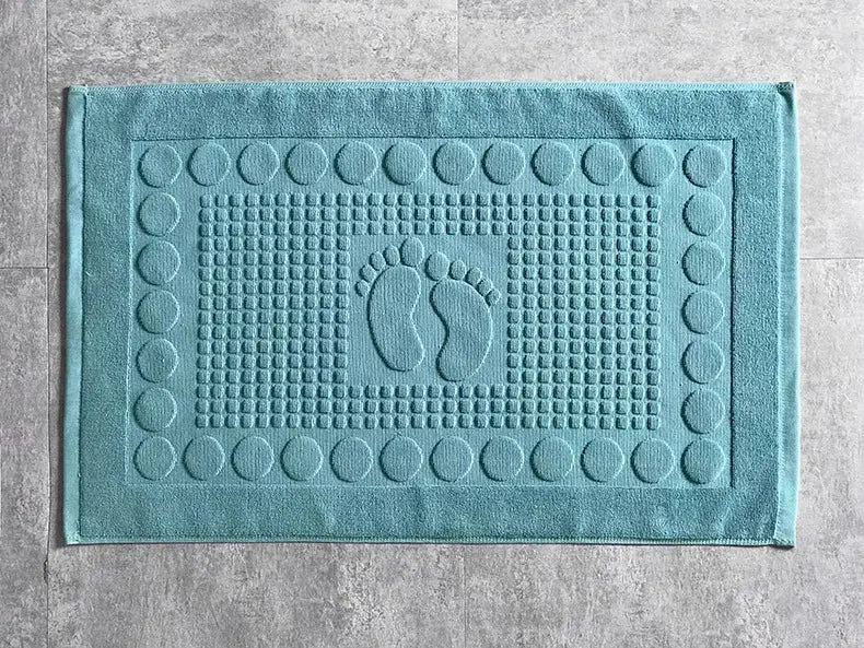 Tapis de serviette de sol blanc pour hôtel