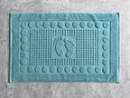 Tapis de serviette de sol blanc pour hôtel