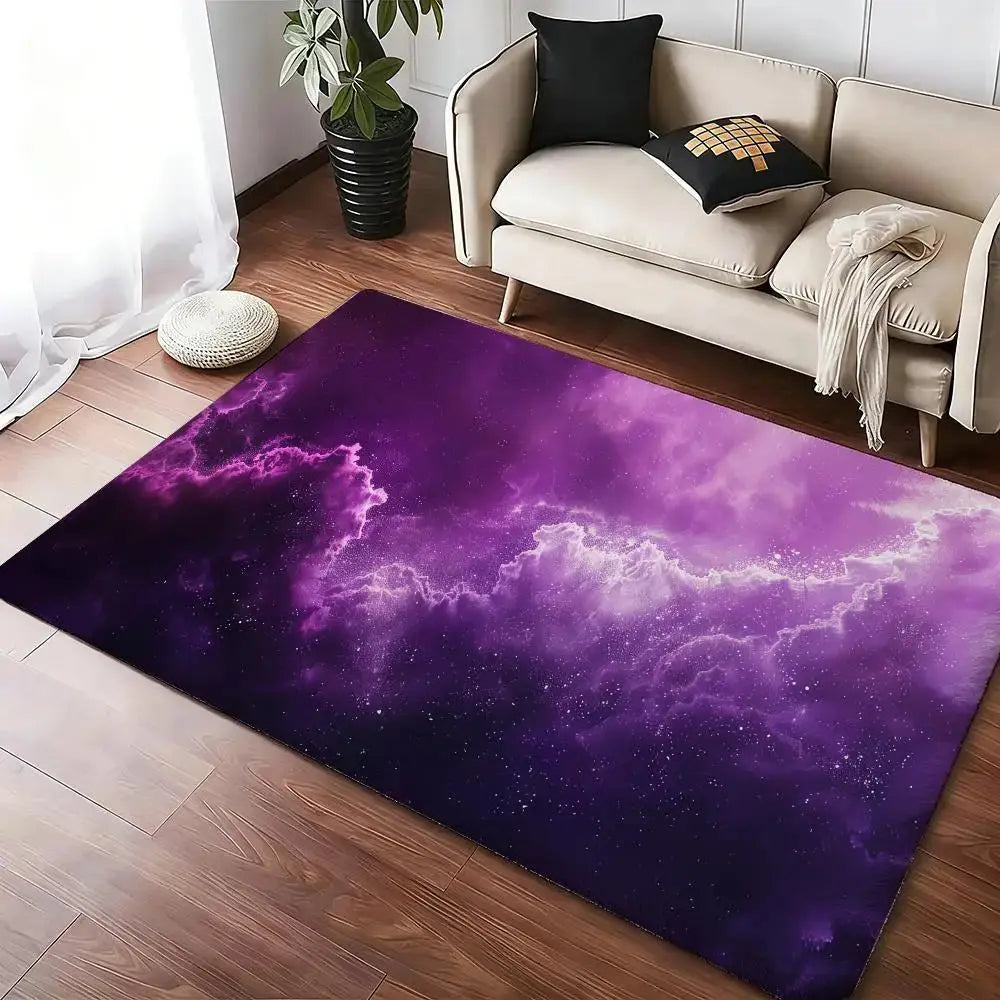 Tapis de sol antidérapant galaxie