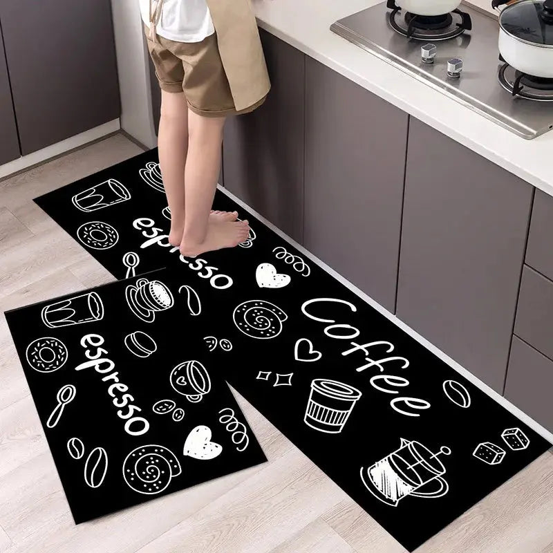 Tapis de sol salle de bain noir