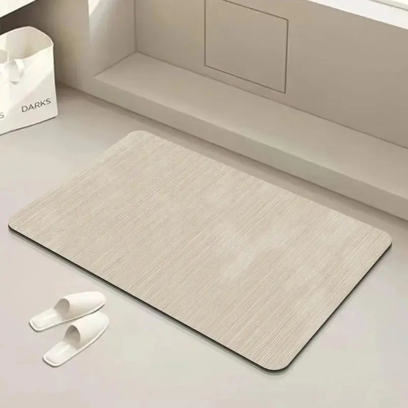 Tapis salle de bain Bouche absorbante blanc