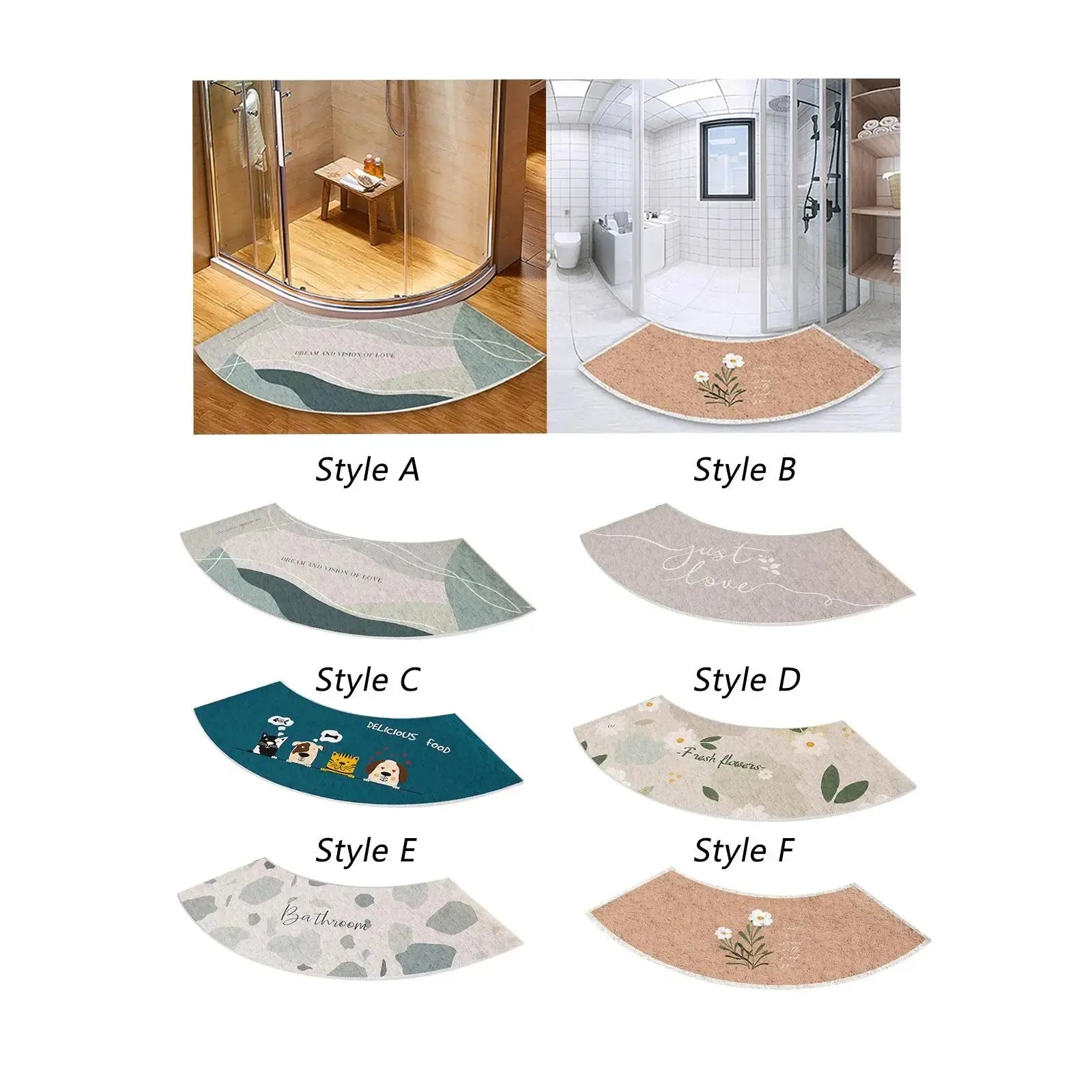 Tapis salle de bain arrondi 11