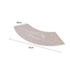 Tapis salle de bain arrondi 12
