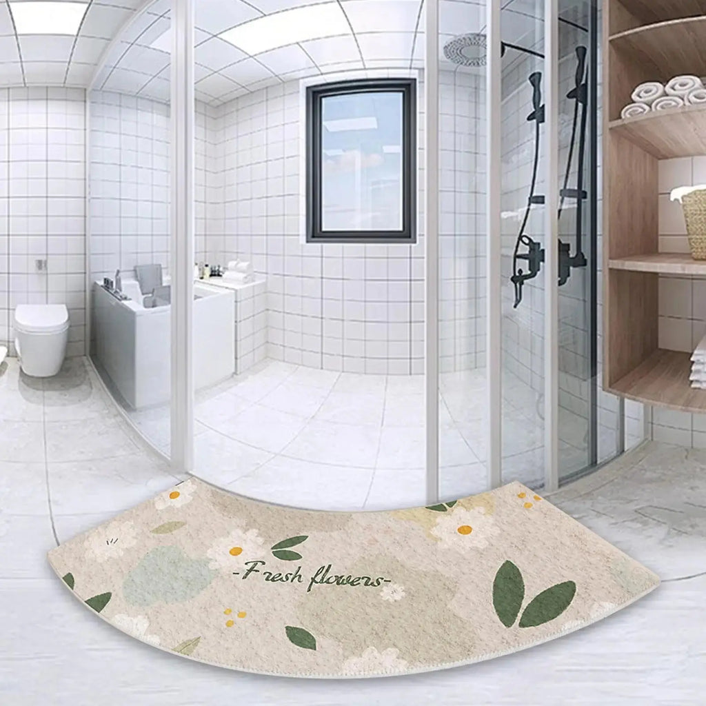 Tapis salle de bain arrondi 6