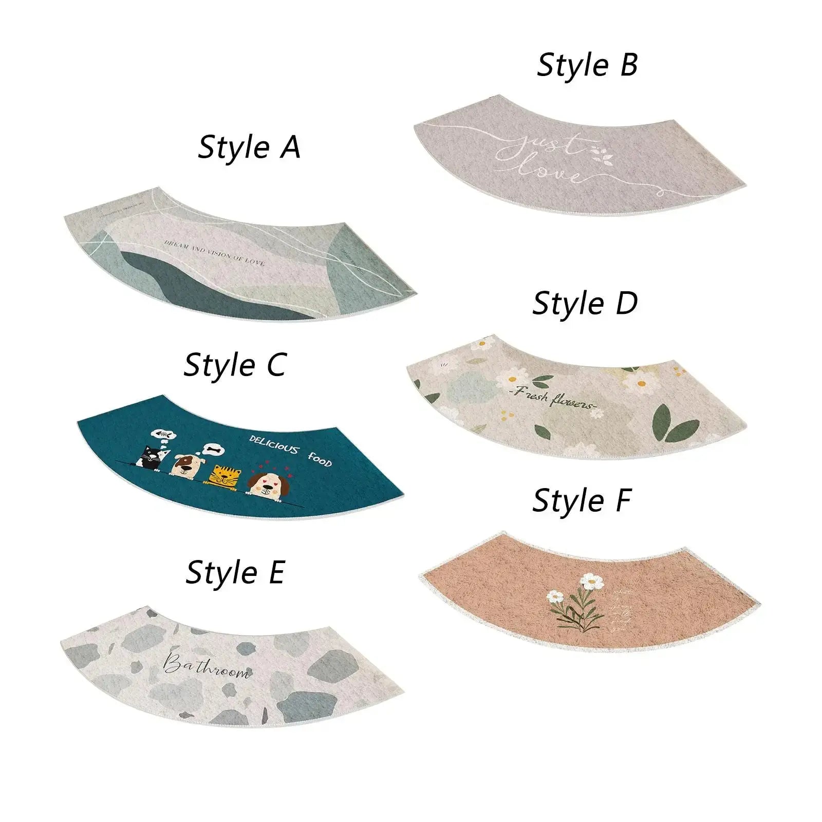 Tapis salle de bain arrondi 8