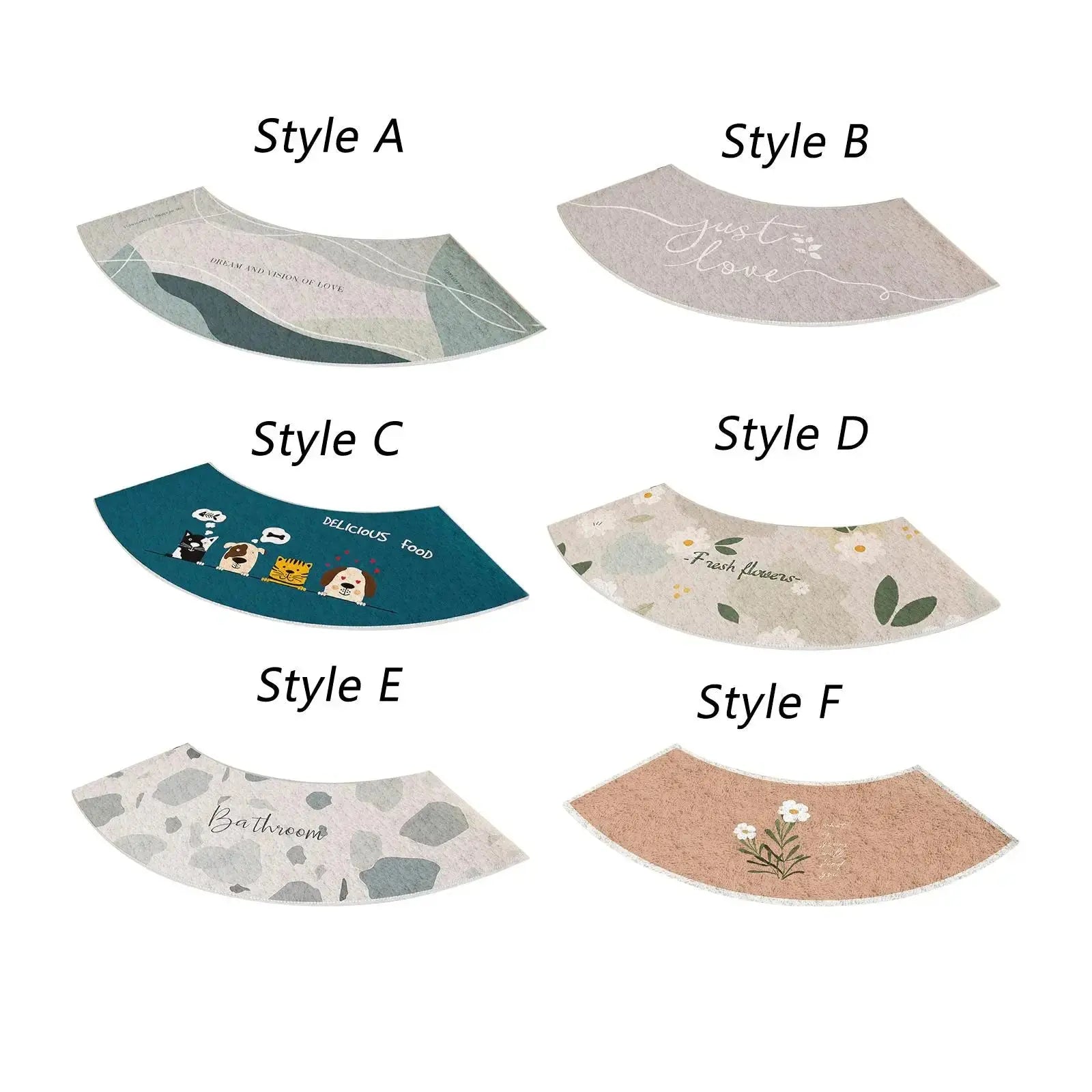 Tapis salle de bain arrondi 9