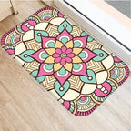 Tapis salle de bain bohème rose