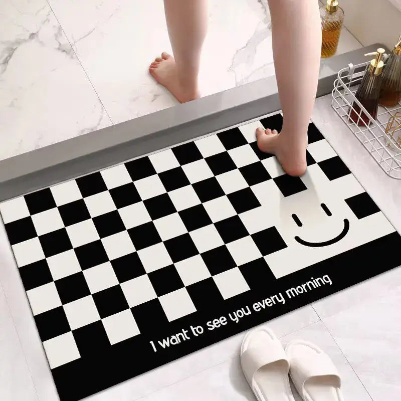 Tapis salle de bain chic
