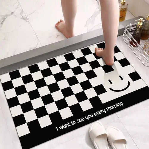 Tapis salle de bain chic