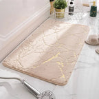Tapis salle de bain design chocolat