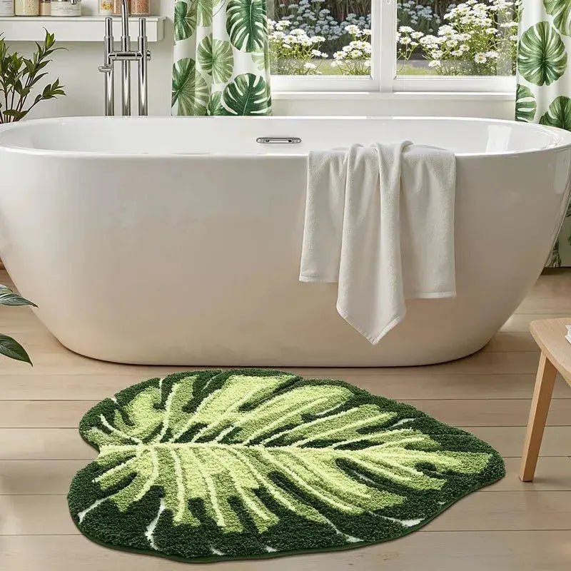 Tapis salle de bain forme originale