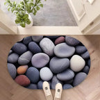 Tapis salle de bain oval 2
