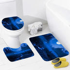 Tapis salle de bain style peinture à l'huile animale