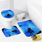 Tapis salle de bain style peinture à l'huile animale 1
