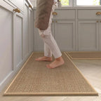 Tapis salle de bain tressé