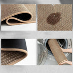 Tapis salle de bain tressé