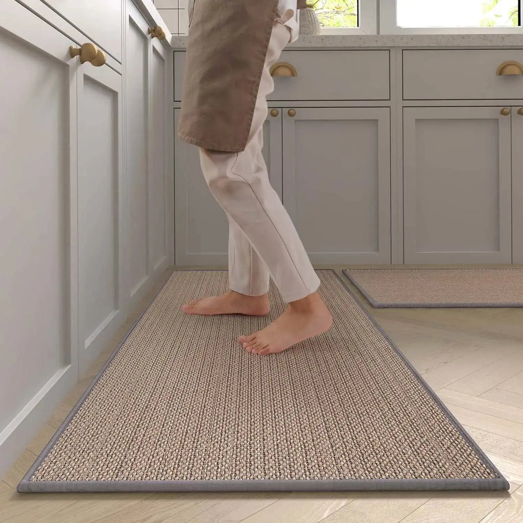 Tapis salle de bain tressé