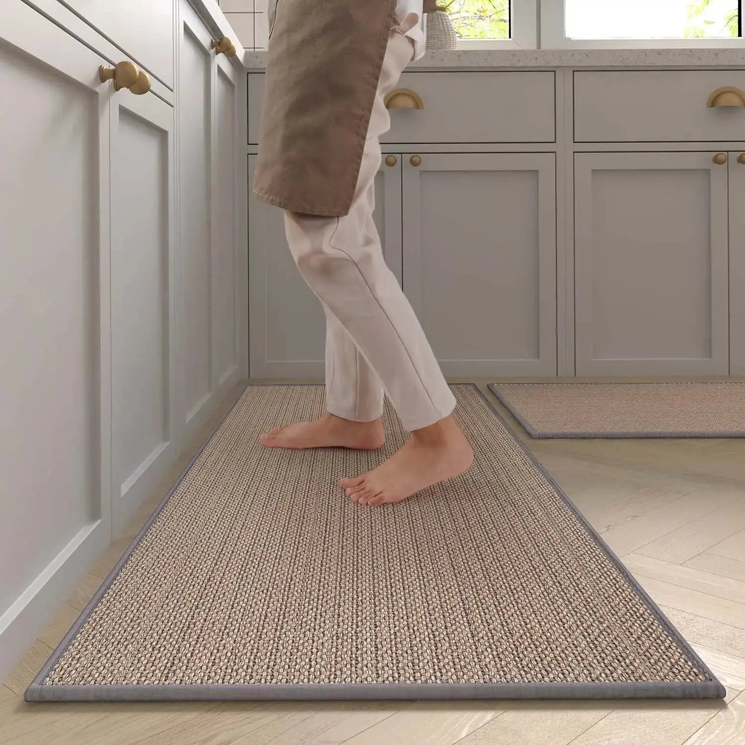 Tapis salle de bain tressé